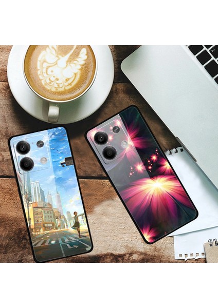Xiaomi Redmi Note 13 5g Kılıf Pc+Temperli Cam+Tpu Desen Baskı Telefon Kapağı-Dream Tokyo Için (Yurt Dışından)