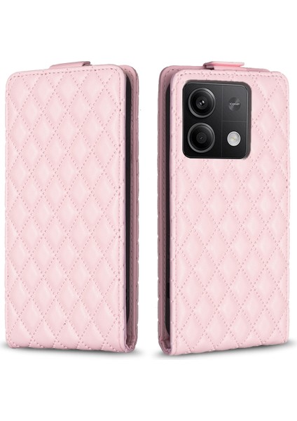 Xiaomi Redmi Note 13 5g Kılıf Kart Yuvalı Deri Telefon Kılıfı-Pembe (Yurt Dışından)