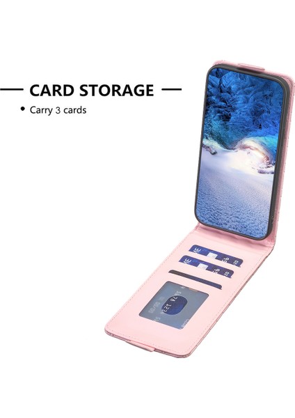 Xiaomi Redmi Note 13 5g Kılıf Kart Yuvalı Deri Telefon Kılıfı-Pembe (Yurt Dışından)