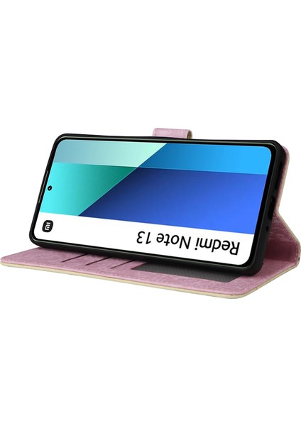 Xiaomi Redmi Için Not 13 4g Kılıf Rfıd Engelleme Kart Yuvaları ile Lake Deri Kapak-Sarı Papatya (Yurt Dışından) modelleri
