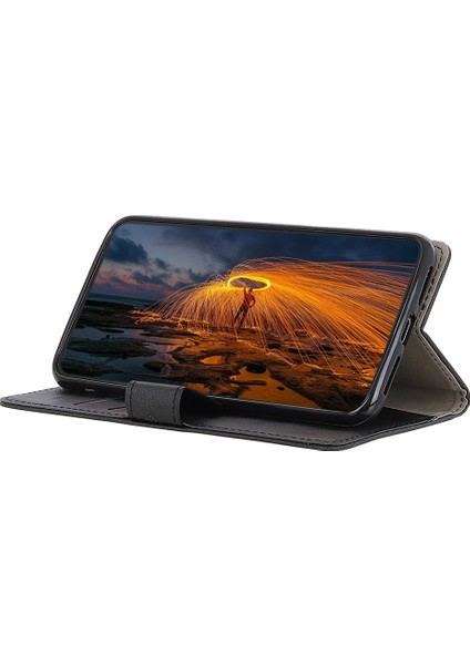 Xiaomi Redmi Için K70E 5g Cüzdan Kılıf Pu Deri Darbeye Dayanıklı Doku Telefon Kapağı-Siyah (Yurt Dışından) fiyatları