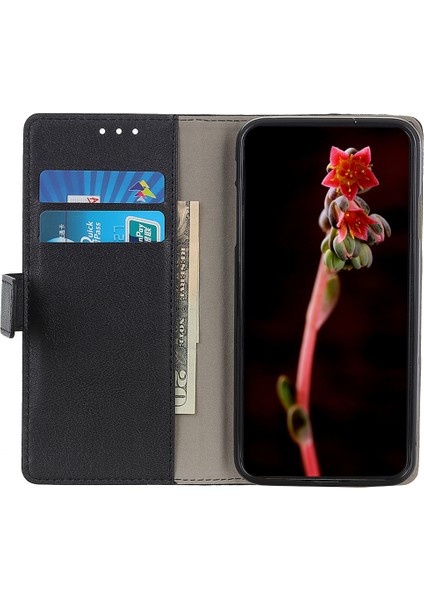Xiaomi Redmi Için K70E 5g Cüzdan Kılıf Pu Deri Darbeye Dayanıklı Doku Telefon Kapağı-Siyah (Yurt Dışından) modelleri