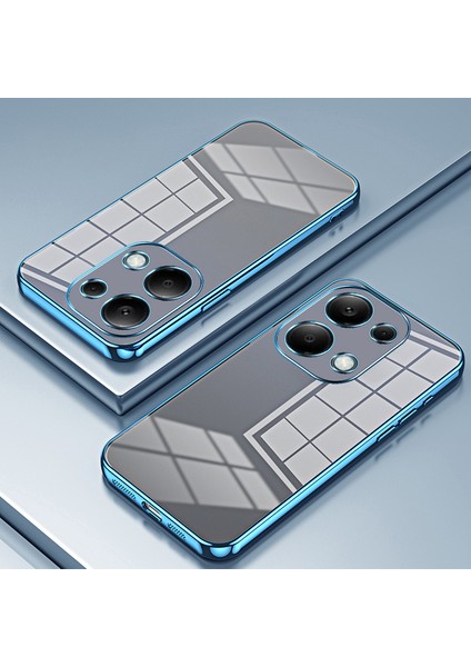 Xiaomi Redmi Note 13 Pro 4g Galvanik Tpu Kapak Cep Telefonu Kılıfı-Mavi Için (Yurt Dışından)