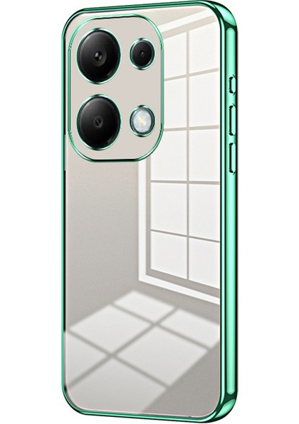 Xiaomi Redmi Note 13 Pro 4g Elektrokaplama Tpu Kapak Cep Telefonu Kılıfı-Yeşil (Yurt Dışından)