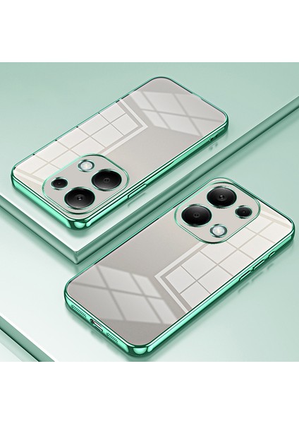 Xiaomi Redmi Note 13 Pro 4g Elektrokaplama Tpu Kapak Cep Telefonu Kılıfı-Yeşil (Yurt Dışından) modelleri