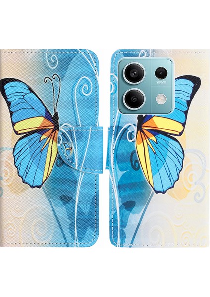 Xiaomi Redmi Note 13 Pro 5g Pu Deri Kapak Desenli Telefon Kılıfı-Kelebek Için (Yurt Dışından)