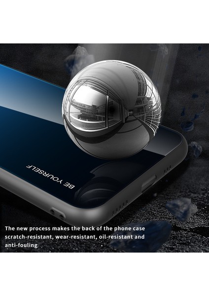 Xiaomi Redmi Note 13 Pro+ 5g Kılıf Için Çizilmez Temperli Cam+Pc+Tpu Koruyucu Kabuk-Mavi/gül (Yurt Dışından)