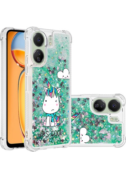 Xiaomi Redmi 13C 4g Tpu Kılıf Desenli Sıvı Telefon Kapağı-Oturan At (Yurt Dışından) fiyatları