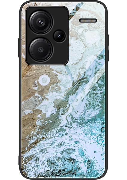 Xiaomi Redmi Note 13 Pro+ 5g Cep Telefonu Kılıfları Mermer Desenli Temperli Cam KAPAK-DL06 Için (Yurt Dışından)