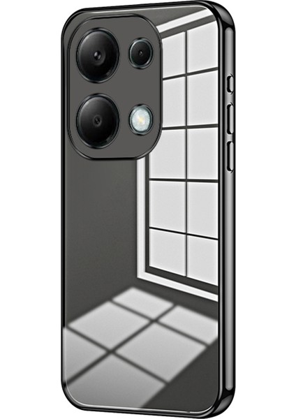 Xiaomi Redmi Note 13 Pro 4g Galvanik Tpu Kapak Cep Telefonu Kılıfı-Siyah Için (Yurt Dışından)