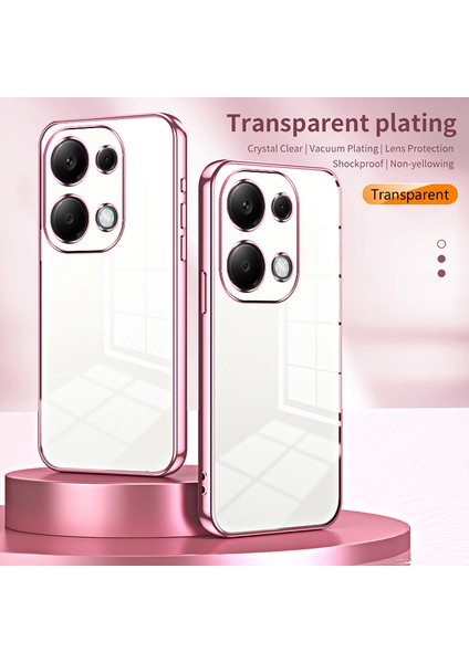 Xiaomi Redmi Note 13 Pro 4g Galvanik Tpu Kapak Cep Telefonu Kılıfı-Siyah Için (Yurt Dışından)