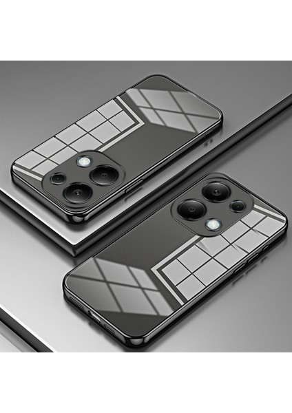 Xiaomi Redmi Note 13 Pro 4g Galvanik Tpu Kapak Cep Telefonu Kılıfı-Siyah Için (Yurt Dışından)