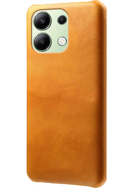 Xiaomi Redmi Note 13 4g Telefon Kılıfı Buzağı Dokulu Yastık Koruyucu Kapak-Turuncu (Yurt Dışından)