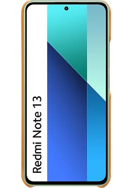 Xiaomi Redmi Note 13 4g Telefon Kılıfı Buzağı Dokulu Yastık Koruyucu Kapak-Turuncu (Yurt Dışından)