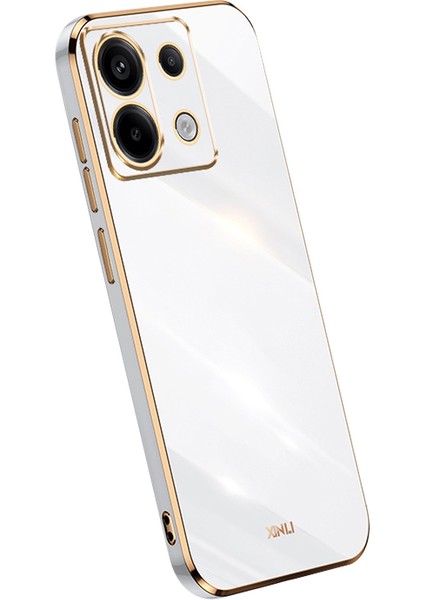 Xiaomi Redmi Note 13 Pro 5g Arka Kasa Galvanik Tpu Çizilmez Telefon Kapağı-Beyaz Için (Yurt Dışından)