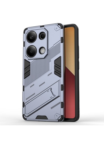 Xiaomi Redmi Note 13 Pro 4g Cep Telefonu Kılıfı Pc+Tpu Arka Kapak, Kickstand-Koyu Mavi Için (Yurt Dışından)
