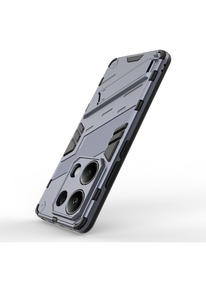 Xiaomi Redmi Note 13 Pro 4g Cep Telefonu Kılıfı Pc+Tpu Arka Kapak, Kickstand-Koyu Mavi Için (Yurt Dışından) modelleri