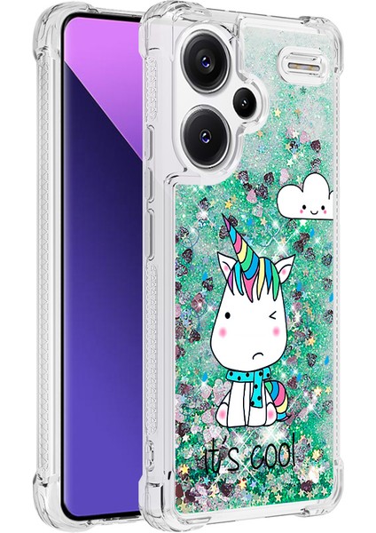 Xiaomi Redmi Note 13 Pro+ 5g Quicksand Kılıfı Için Şık Desenli Tpu Telefon Kapağı-Oturan At (Yurt Dışından)