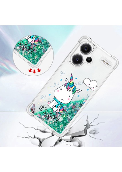 Xiaomi Redmi Note 13 Pro+ 5g Quicksand Kılıfı Için Şık Desenli Tpu Telefon Kapağı-Oturan At (Yurt Dışından) modelleri