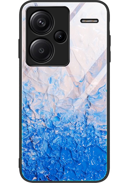 Xiaomi Redmi Note 13 Pro+ 5g Cep Telefonu Kılıfları Mermer Desenli Temperli Cam KAPAK-DL07 Için (Yurt Dışından)