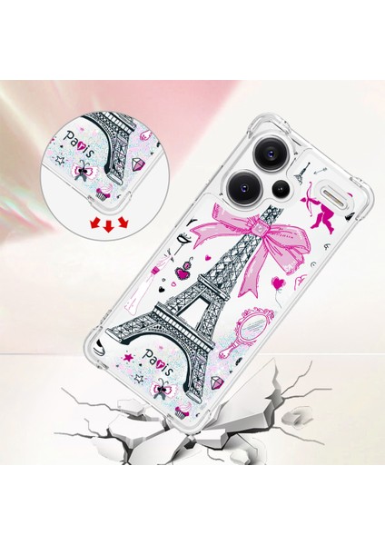 Xiaomi Redmi Note 13 Pro+ 5g Quicksand Kılıfı Şık Desenli Tpu Telefon Kapağı-Ayna/kule Için (Yurt Dışından) modelleri