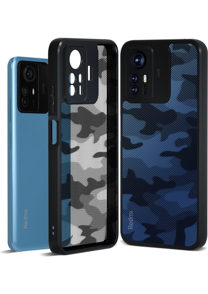Xiaomi Redmi Note 12S 4g Kapak Şok Emici Tpu+Pc Cep Telefonu Kılıfı-Sanatsal Kamuflaj Için (Yurt Dışından)
