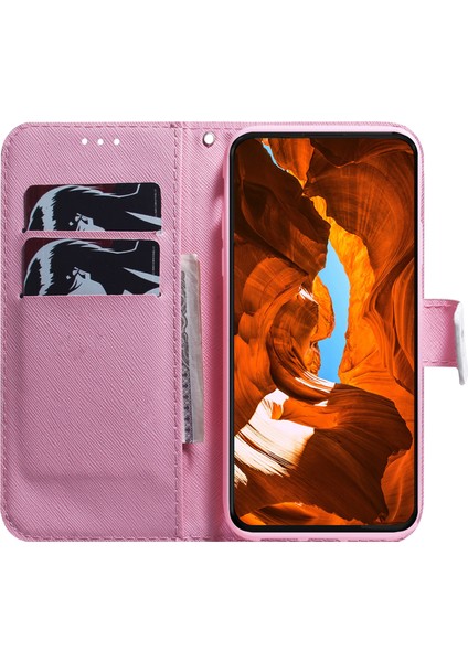 Xiaomi Redmi Note 13 Pro+ 5g Flip Telefon Kılıfı Desenli Baskı Cüzdan Kılıf-Pembe Çiçek (Yurt Dışından) fiyatları