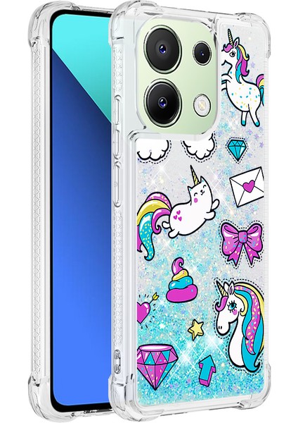 Xiaomi Redmi Note 13 4g Quicksand Slim-Fit Telefon Kapağı-At ve Elmas Için Tpu Telefon Kılıfı (Yurt Dışından)