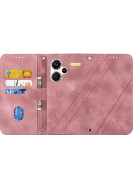 Xiaomi Redmi Note 13 Pro+ 5g Kılıf Baskılı Hat Kartı Yuvaları Darbeye Dayanıklı Telefon Kapağı-Pembe (Yurt Dışından) fiyatları