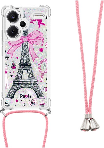 Xiaomi Redmi Note 13 Pro+ 5g Kılıfı Için Kordon-Ayna/kule ile Şık Desenli Payetler Tpu Kapak (Yurt Dışından) fiyatları