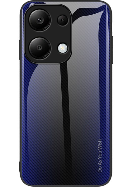 Xiaomi Redmi Note 13 Pro 4g Darbeye Dayanıklı Kılıf Temperli Cam+Tpu Telefon Kapağı-Koyu Mavi (Yurt Dışından)