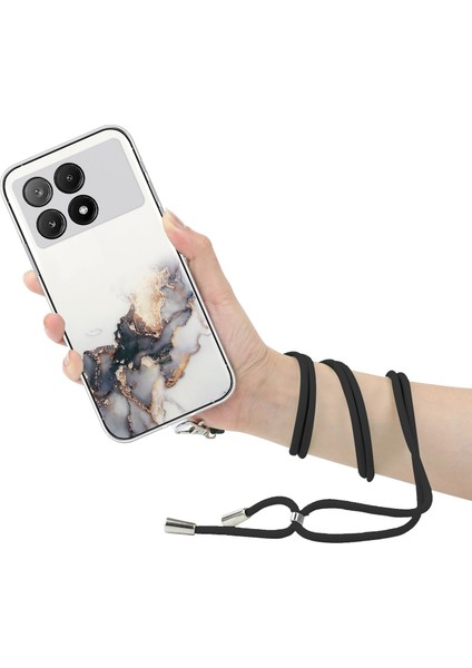 Xiaomi Redmi K70E 5g Cep Telefonu Kılıfı Için Ipi-Siyah ile Hollow Mermer Desen Tpu Kapak (Yurt Dışından) modelleri