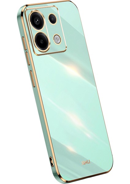 Xiaomi Redmi Note 13 Pro 5g Arka Kılıf Galvanik Tpu Çizilmez Telefon Kapağı-Mavi Için (Yurt Dışından)