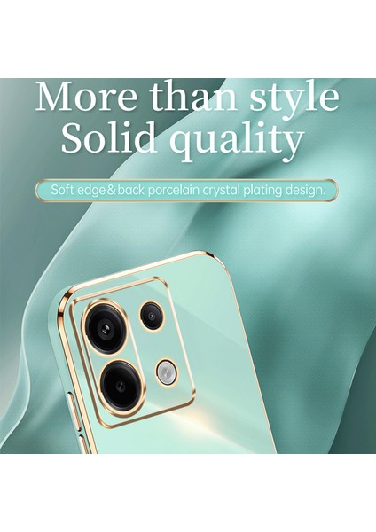 Xiaomi Redmi Note 13 Pro 5g Arka Kılıf Galvanik Tpu Çizilmez Telefon Kapağı-Mavi Için (Yurt Dışından) modelleri