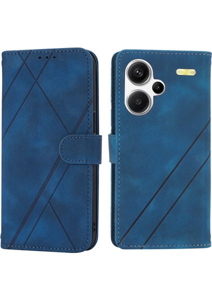 Xiaomi Redmi Note 13 Pro+ 5g Kılıf Baskılı Hat Kartı Yuvaları Darbeye Dayanıklı Telefon Kapağı-Mavi Için (Yurt Dışından)