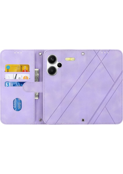 Xiaomi Redmi Note 13 Pro+ 5g Kılıf Baskılı Hat Kartı Yuvaları Darbeye Dayanıklı Telefon Kapağı-Mor Için (Yurt Dışından) fiyatları
