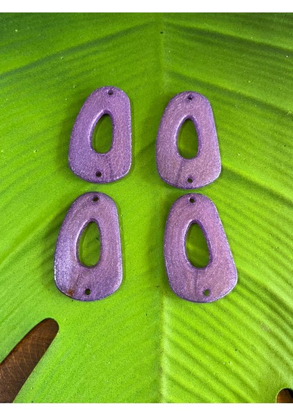6x4 cm 4 Adet Mor Delikli Kemik Kolye Takı Aksesuarı fiyatları