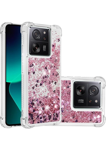 Xiaomi 13T/13T Pro/redmi K60 Ultra Kasa Hareketli Bling Tpu Tpu Kapak Golü Altın/kalpler (Yurt Dışından) fiyatları