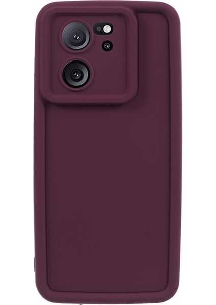 Xiaomi 13T/13T Pro/redmi K60 Ultra Cep Telefonu Kasası Kakapak (Hassas Lens Kesimi) -Wine Kırmızı (Yurt Dışından)