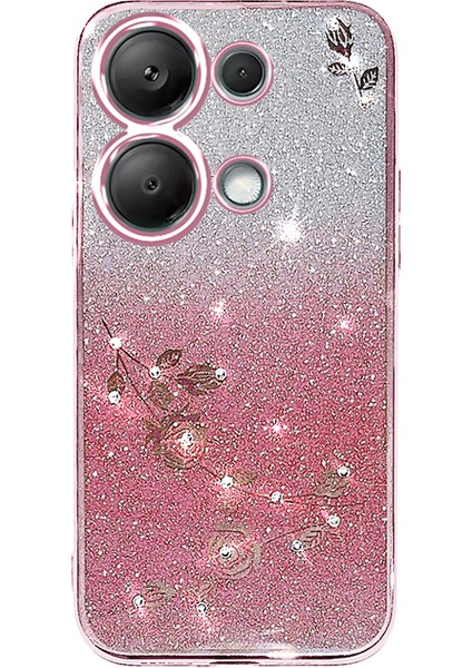 Xiaomi Redmi Note 13 4g Tpu Kılıf Parıltılı Sparkle Telefon Kılıfı, Kordon-Gül Altın Için (Yurt Dışından) modelleri