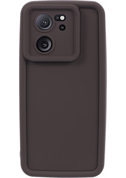 Xiaomi 13T/13T Pro/redmi K60 Ultra Cep Telefonu Kasası Kakapak (Hassas Lens Kesimi) -Brown (Yurt Dışından)
