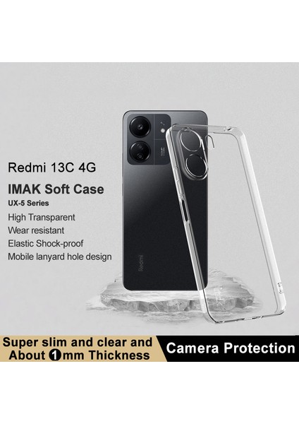 Xiaomi Redmi 13C/POCO C65 4g Tpu Kasası Şeffaf Telefon Kapağı (Slim Style) (Yurt Dışından) fiyatları