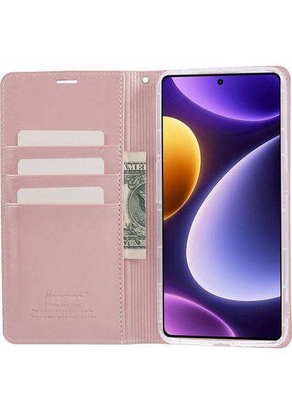 Xiaomi Için Redmi Note 12 Turbo/poco F5 5g Kasa Deri Cüzdanlı Telefon Kapak Çizgi Altın (Yurt Dışından)