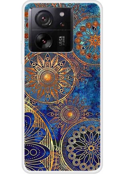 Xiaomi Için Redmi K60 ULTRA/13T/13T Pro Tpu Case Desen Baskı Telefonu Geri Kapak Golden Çiçek (Yurt Dışından)