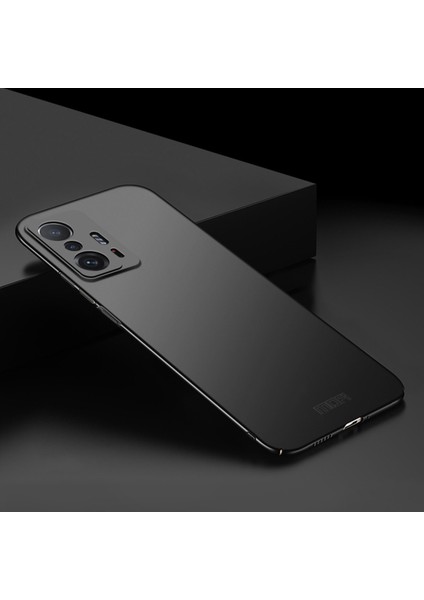 Shield Slim Sert Pc Mat Finish Fingerprint Anti-Fingerprint Şok Geçirmez Koruyucu Kasa Xiaomi 11T/11T Pro-Black (Yurt Dışından)