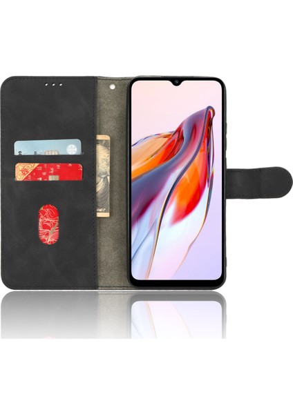 Xiaomi Redmi Için 12C 4G/11A 4g Pu Deri Deri Kılıf Stand Skin Touch Cep Telefonu Kapak Black (Yurt Dışından) modelleri