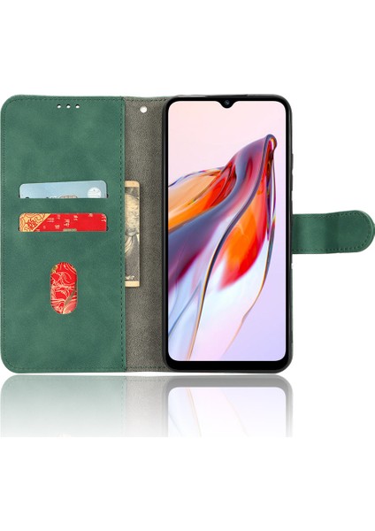 Xiaomi Redmi Için 12C 4G/11A 4g Pu Deri Deri Kılıf Stand Skin Touch Cep Telefonu Kapak Yeşil (Yurt Dışından) modelleri