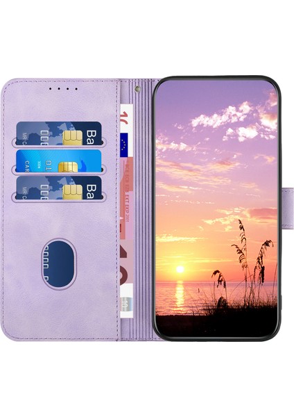 Xiaomi Için Redmi K70 5G/K70 Pro 5g Kasa Fil Kafası Deri Deri Flip Telefon Kapak Morası (Yurt Dışından)
