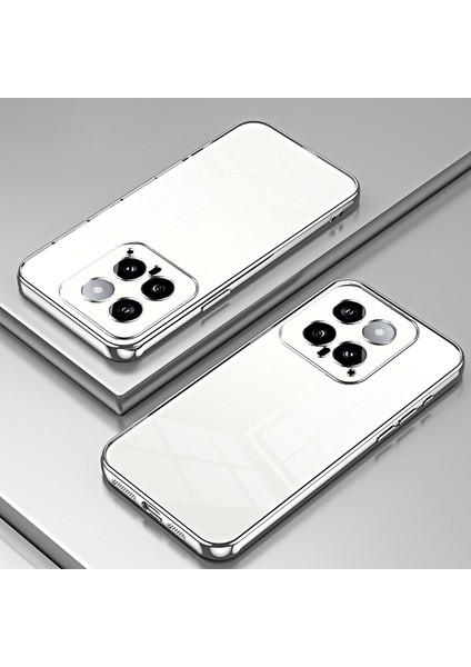 Xiaomi Için 14 Tpu Telefon Kasası Elektrumanlı Çerçeve Koruyucu Kapak Silver (Yurt Dışından) fiyatları
