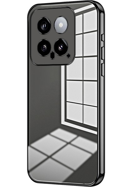 Xiaomi 14 Tpu Telefon Kılıfı Elektrokaplanmış Çerçeve Koruyucu Kapak Black (Yurt Dışından)